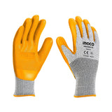 Industrial High Grade Polyester Shell Cut-Resistance Latex Gloves HGCG08-XL