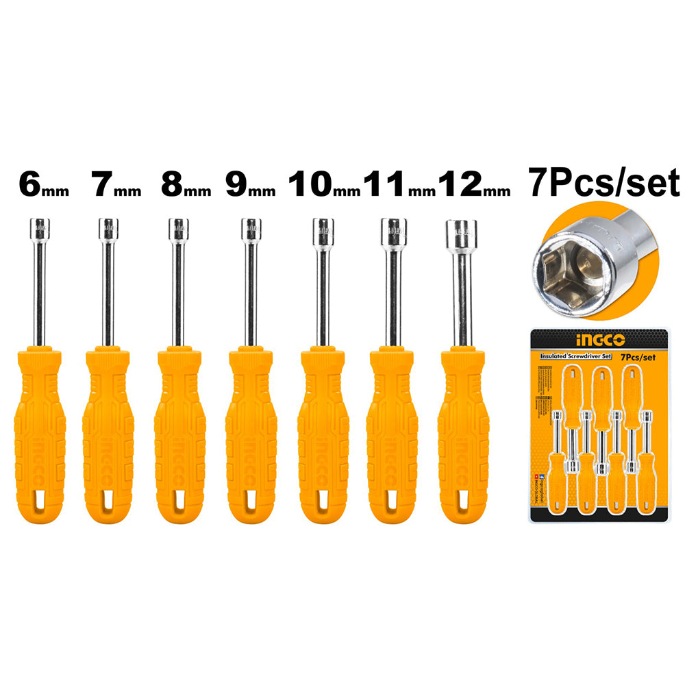 7Pcs Nut Screwdriver Set Screw Driver HKNSD0701