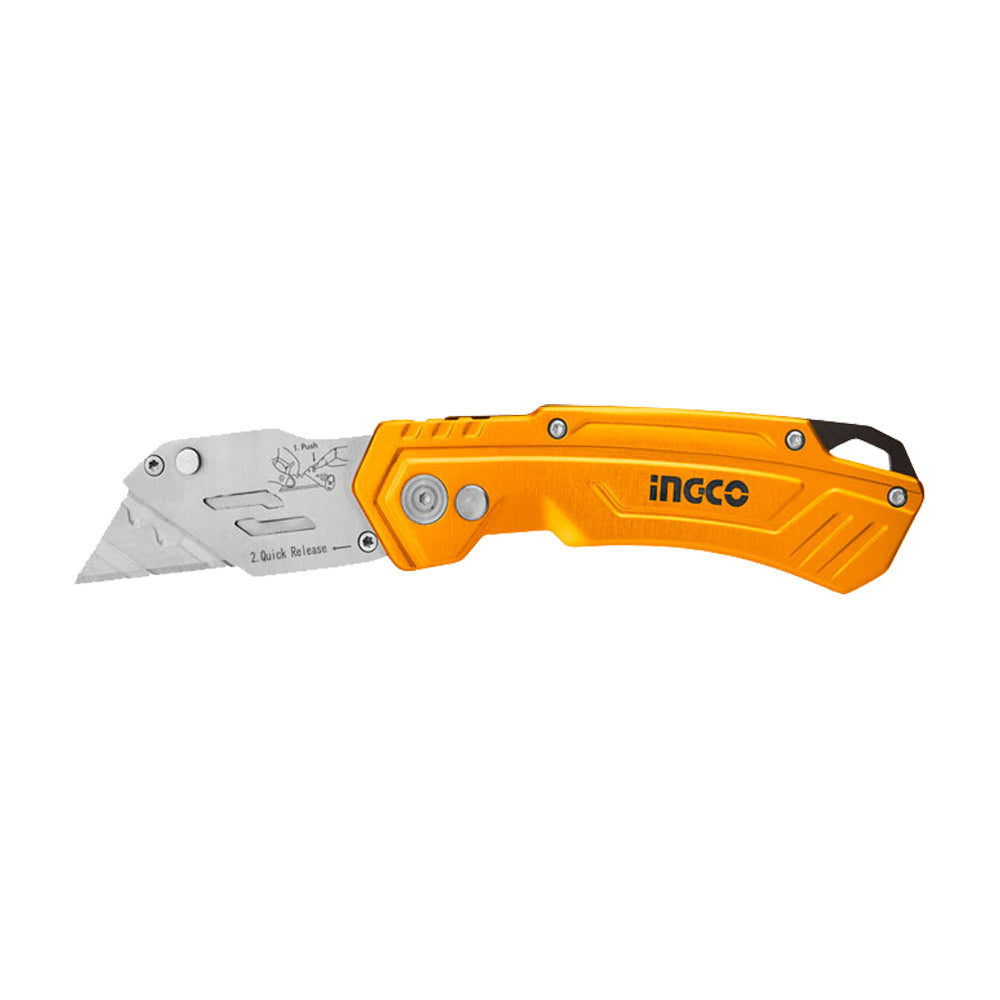 INGCO HUK6288 stainless steel folding utility knife